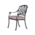 Saybrook Powder-coated Aluminum Arm Chair with Cushion, Set of 2