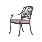 Saybrook Powder-coated Aluminum Arm Chair with Cushion, Set of 2