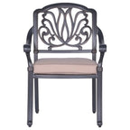 Saybrook Powder-coated Aluminum Arm Chair with Cushion, Set of 2