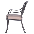 Saybrook Powder-coated Aluminum Arm Chair with Cushion, Set of 2