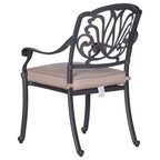 Saybrook Powder-coated Aluminum Arm Chair with Cushion, Set of 2