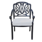 Saybrook Powder-coated Aluminum Arm Chair with Cushion, Set of 2