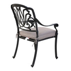 Saybrook Powder-coated Aluminum Arm Chair with Cushion, Set of 2