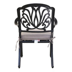 Saybrook Powder-coated Aluminum Arm Chair with Cushion, Set of 2