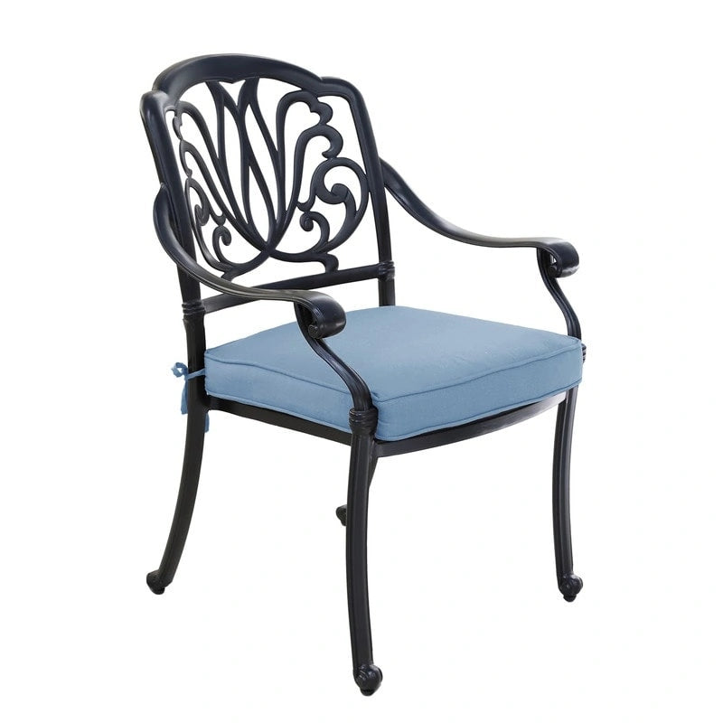 Saybrook Powder-coated Aluminum Arm Chair with Cushion, Set of 2