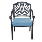 Saybrook Powder-coated Aluminum Arm Chair with Cushion, Set of 2