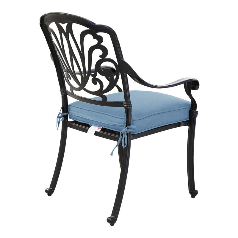 Saybrook Powder-coated Aluminum Arm Chair with Cushion, Set of 2