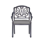 Saybrook Powder-coated Aluminum Arm Chair with Cushion, Set of 2
