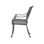 Saybrook Powder-coated Aluminum Arm Chair with Cushion, Set of 2