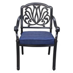 Saybrook Powder-coated Aluminum Arm Chair with Cushion, Set of 2