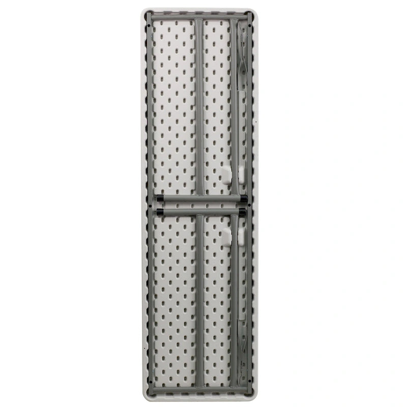 18W x 60L Rectangular Granite White Plastic Folding Training Table