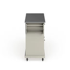 Crosley White Finish Stainless Steel Top Kitchen Cart and Island - 18d x 51.5w x 36h