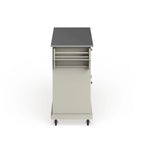 Crosley White Finish Stainless Steel Top Kitchen Cart and Island - 18d x 51.5w x 36h