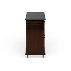 Crosley Full Size Solid Black Granite Top Kitchen Cart - 18d x 51.5w x 36h