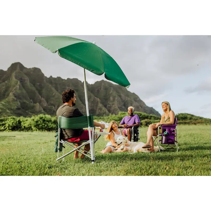 Picnic Time Portable Hunter Green Sports Chair