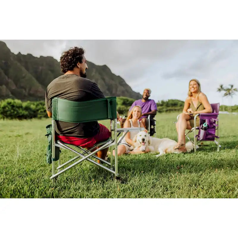 Picnic Time Portable Hunter Green Sports Chair