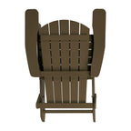 Set of 2 All-Weather Modern Wide Slat Back Poly Resin Adirondack Chairs