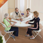 Plastic Folding Party Conversation Exhibition Dining Chair Set (Set of 10)