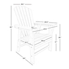 Polytrends Altura 5-Piece Round Poly Eco-Friendly All Weather Outdoor Dining Set