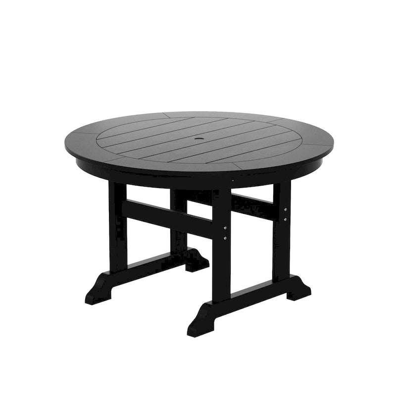 Polytrends Altura 5-Piece Round Poly Eco-Friendly All Weather Outdoor Dining Set