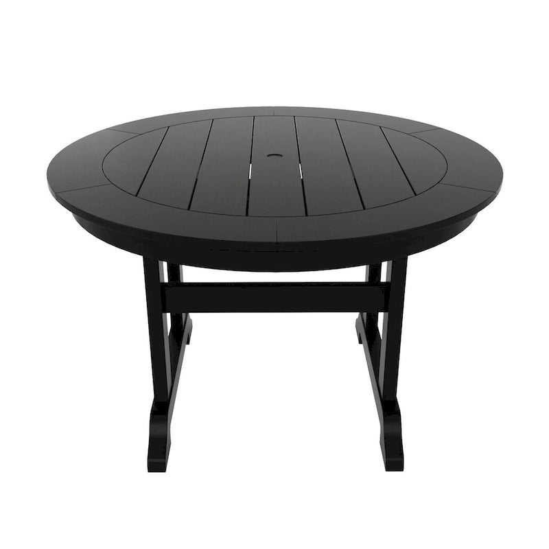 Polytrends Altura 5-Piece Round Poly Eco-Friendly All Weather Outdoor Dining Set