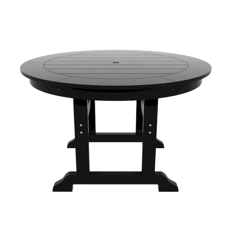 Polytrends Altura 5-Piece Round Poly Eco-Friendly All Weather Outdoor Dining Set