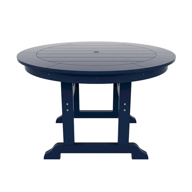 Polytrends Altura 5-Piece Round Poly Eco-Friendly All Weather Outdoor Dining Set