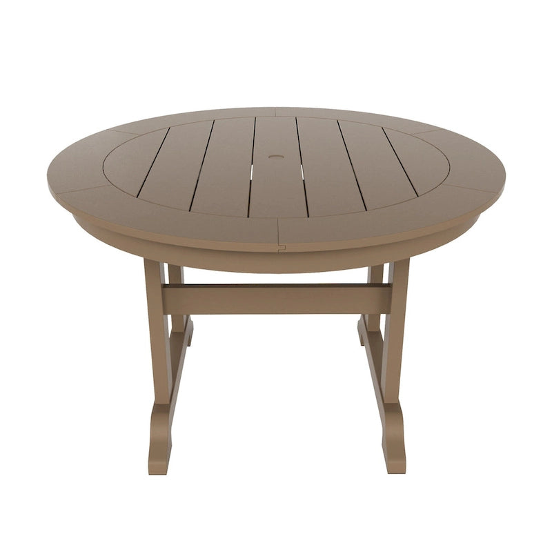 Polytrends Altura 5-Piece Round Poly Eco-Friendly All Weather Outdoor Dining Set