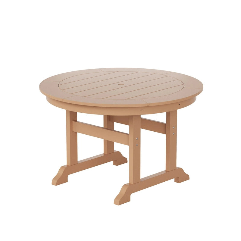 Polytrends Altura 5-Piece Round Poly Eco-Friendly All Weather Outdoor Dining Set