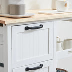 Three Drawers Three Layers Spray Paint Dining Car Kitchen Carts