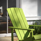 2 Pack Vertical Lattice Back All-Weather Poly Resin Adirondack Chairs