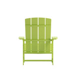 2 Pack Vertical Lattice Back All-Weather Poly Resin Adirondack Chairs