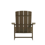 2 Pack Vertical Lattice Back All-Weather Poly Resin Adirondack Chairs
