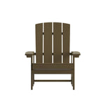 2 Pack Vertical Lattice Back All-Weather Poly Resin Adirondack Chairs