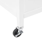 Crosley Soren Stainless Steel Top Kitchen Island/Cart - 18.13d x 42.13w x 37.5h