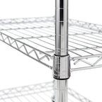 Seville Classics Stainless-Steel Utility Cart NSF, 30 W x 20 D x 36 H - N/A