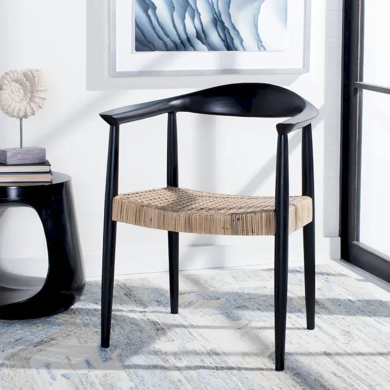  Anastasia Rattan Peel Accent Chair - 24.8 W x 18.9 L x 30.7 H - 25Wx19Dx31H