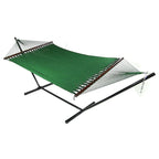 Sunnydaze Large 2-Person Rope Hammock with Spreader Bar & Hammock Stand