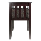 Espresso 2 Tier Entryway Hall Console Table with 3 Storage Baskets - 40W x 18D x 30H