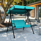 2 Person Weather Resistant Canopy Swing for Porch Garden Backyard Lawn - 55.0 x 43.5 x 60.5 (L x W x H)