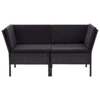 vidaXL Patio Furniture Set 8 Piece Sectional Sofa with Coffee Table Rattan - 23.6 x 23.6 x 13.8
