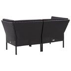 vidaXL Patio Furniture Set 8 Piece Sectional Sofa with Coffee Table Rattan - 23.6 x 23.6 x 13.8