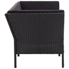 vidaXL Patio Furniture Set 8 Piece Sectional Sofa with Coffee Table Rattan - 23.6 x 23.6 x 13.8