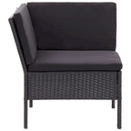 vidaXL Patio Furniture Set 8 Piece Sectional Sofa with Coffee Table Rattan - 23.6 x 23.6 x 13.8