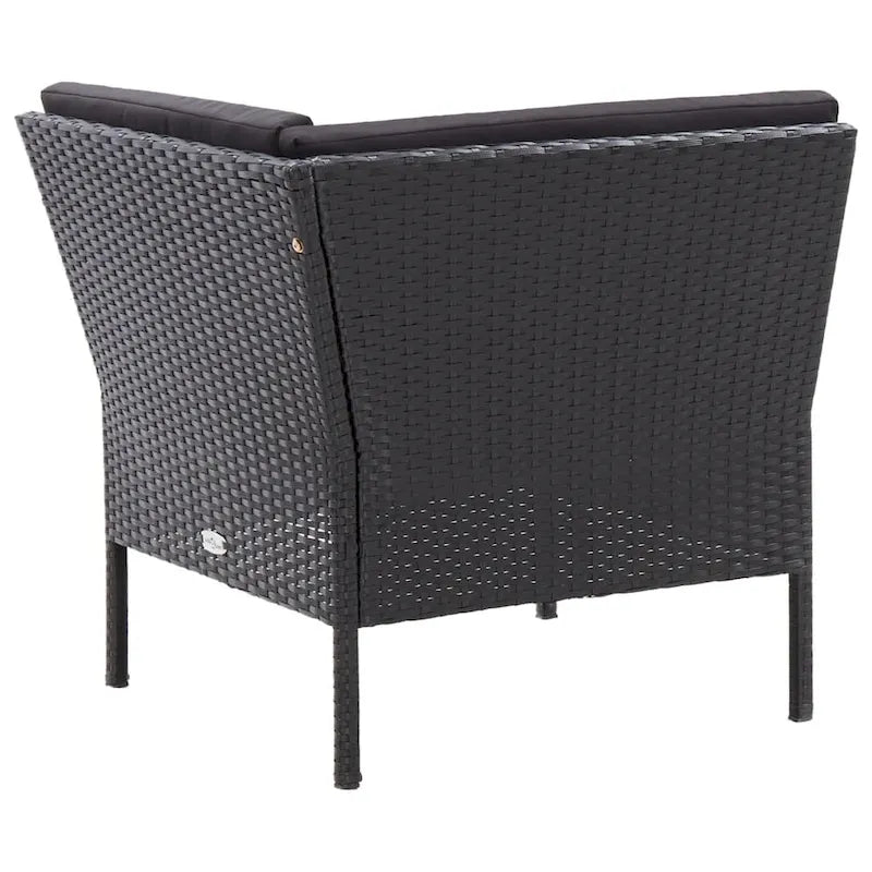 vidaXL Patio Furniture Set 8 Piece Sectional Sofa with Coffee Table Rattan - 23.6 x 23.6 x 13.8