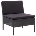 vidaXL Patio Furniture Set 8 Piece Sectional Sofa with Coffee Table Rattan - 23.6 x 23.6 x 13.8