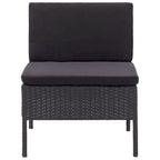 vidaXL Patio Furniture Set 8 Piece Sectional Sofa with Coffee Table Rattan - 23.6 x 23.6 x 13.8