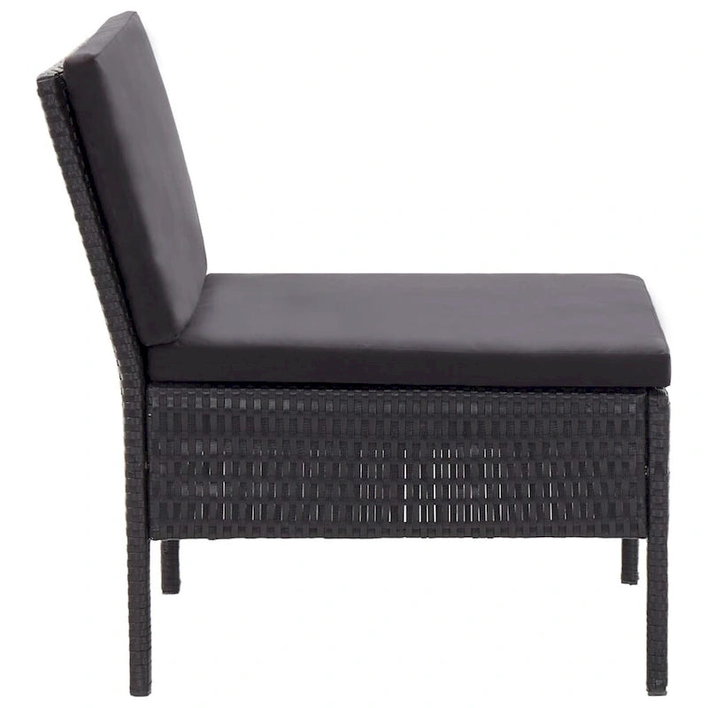 vidaXL Patio Furniture Set 8 Piece Sectional Sofa with Coffee Table Rattan - 23.6 x 23.6 x 13.8