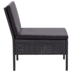vidaXL Patio Furniture Set 8 Piece Sectional Sofa with Coffee Table Rattan - 23.6 x 23.6 x 13.8