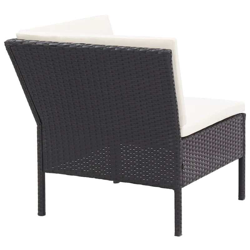 vidaXL Patio Furniture Set 8 Piece Sectional Sofa with Coffee Table Rattan - 23.6 x 23.6 x 13.8